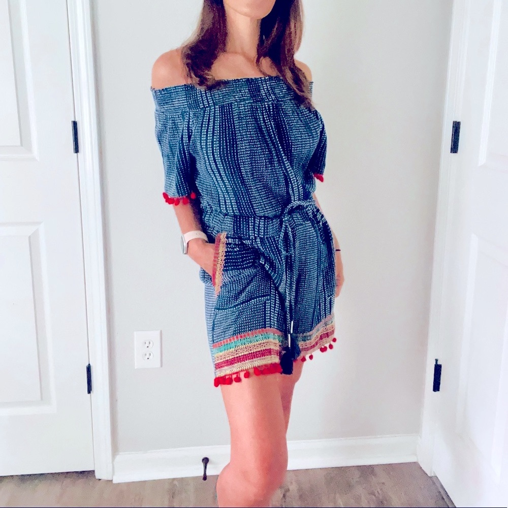 Anthropologie: Pommed Off-The-Shoulder Romper